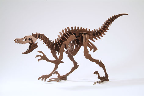 Sculpture of a Velociraptor